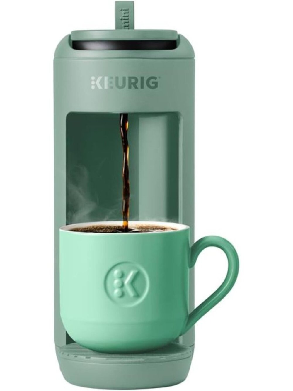 Compact Single Serve Coffee Maker, Brews 12 oz, Portable for Dorms & Offices